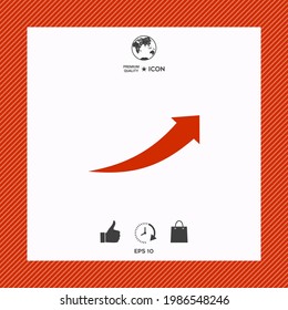 Arrow icon - up. Element for your design