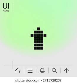 Icono de flecha - arriba. Elemento para su diseño