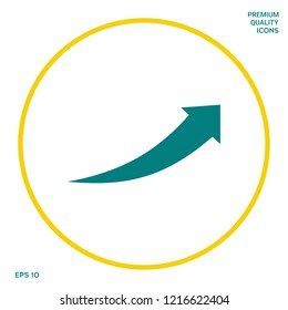 Arrow icon - up. Graphic elements for your design