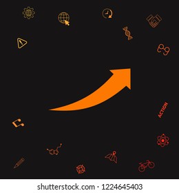 Arrow icon - up. Graphic elements for your design