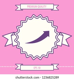 Arrow icon - up. Graphic elements for your design