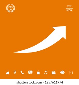 Arrow icon - up. Graphic elements for your design