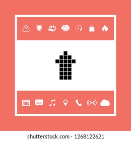 Arrow icon - up. Graphic elements for your design