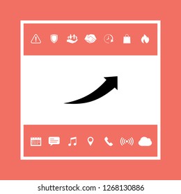 Arrow icon - up. Graphic elements for your design