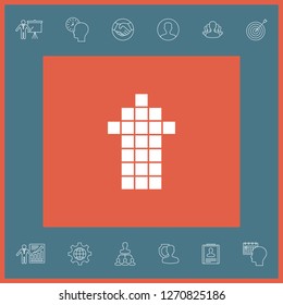 Arrow icon - up. Graphic elements for your design