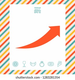 Arrow icon - up. Graphic elements for your design