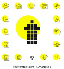 Arrow icon - up. Graphic elements for your design