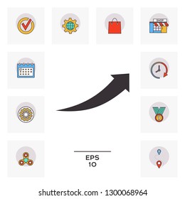 Arrow icon - up. Graphic elements for your design