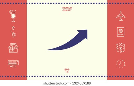 Arrow icon - up. Graphic elements for your design
