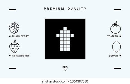 Arrow icon - up. Graphic elements for your design