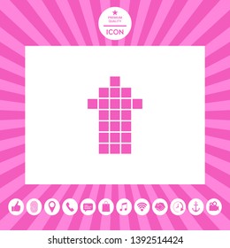 Arrow icon - up. Graphic elements for your design