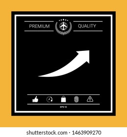 Arrow icon - up. Graphic elements for your design