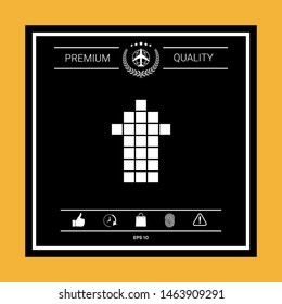 Arrow icon - up. Graphic elements for your design