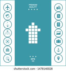 Arrow icon - up. Graphic elements for your design