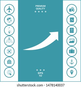 Arrow icon - up. Graphic elements for your design