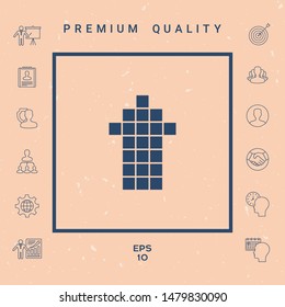 Arrow icon - up. Graphic elements for your design