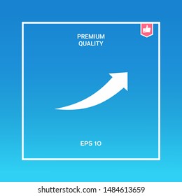 Arrow icon - up. Graphic elements for your design