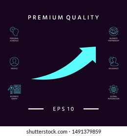 Arrow icon - up. Graphic elements for your design