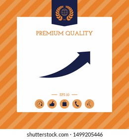 Arrow icon - up. Graphic elements for your design