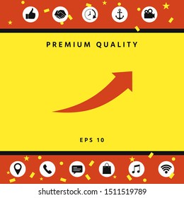 Arrow icon - up. Graphic elements for your design