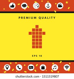 Arrow icon - up. Graphic elements for your design