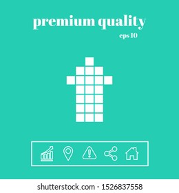 Arrow icon - up. Graphic elements for your design