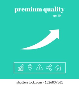 Arrow icon - up. Graphic elements for your design