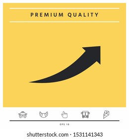 Arrow icon - up. Graphic elements for your design