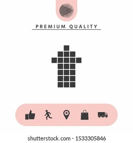 Arrow icon - up. Graphic elements for your design