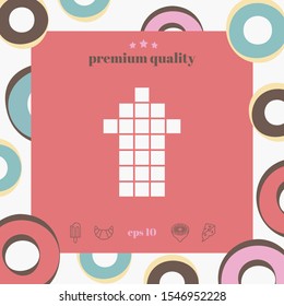 Arrow icon - up. Graphic elements for your design
