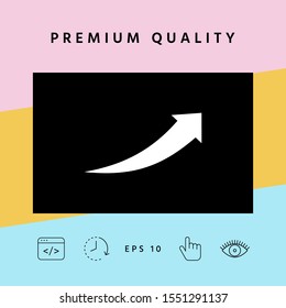 Arrow icon - up. Graphic elements for your design