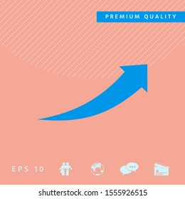 Arrow icon - up. Graphic elements for your design