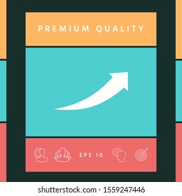Arrow icon - up. Graphic elements for your design