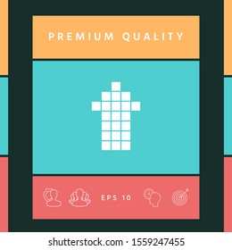 Arrow icon - up. Graphic elements for your design