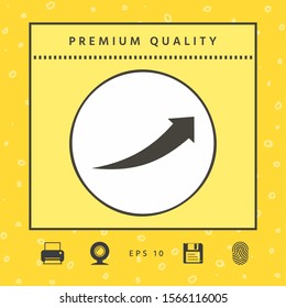 Arrow icon - up. Graphic elements for your design