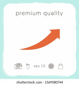 Arrow icon - up. Graphic elements for your design