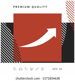 Arrow icon - up. Graphic elements for your design