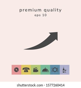 Arrow icon - up. Graphic elements for your design