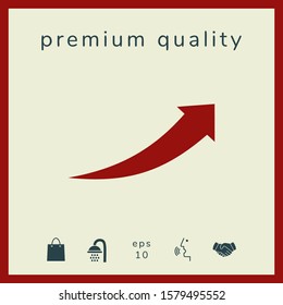 Arrow icon - up. Graphic elements for your design