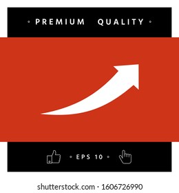 Arrow icon - up. Graphic elements for your design