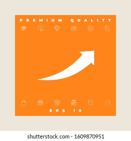 Arrow icon - up. Graphic elements for your design
