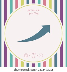 Arrow icon - up. Graphic elements for your design