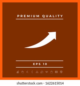Arrow icon - up. Graphic elements for your design