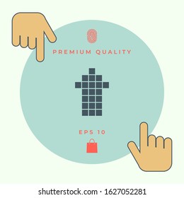 Arrow icon - up. Graphic elements for your design