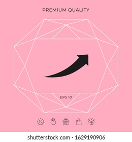 Arrow icon - up. Graphic elements for your design