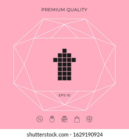 Arrow icon - up. Graphic elements for your design