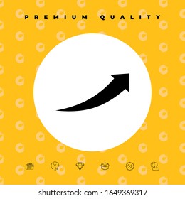 Arrow icon - up. Graphic elements for your design