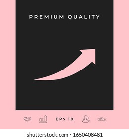 Arrow icon - up. Graphic elements for your design