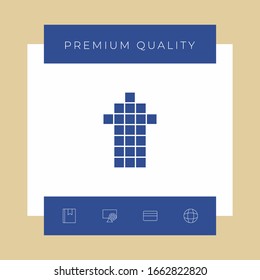 Arrow icon - up. Graphic elements for your design
