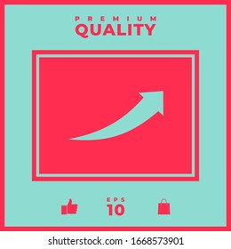 Arrow icon - up. Graphic elements for your design
